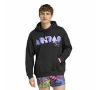 Hoodie with Graphic Logo Black
