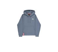 Alpha Industries Basic Small Logo Hoodie for Men Size XL - denim blue
