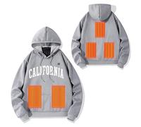 Hoodie With Zip Pockets,Women'S Men'S Hooded Pullover Winter Heated Pullover With Hood Unisex Hoody Heated Hoodie With 5 Heating Outdoor Heating Jacket Heating Vest Warming Sweatshirt