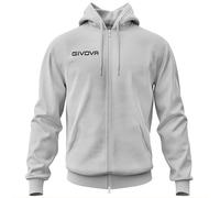 Hoodie with zipper Givova King Grey 2XS
