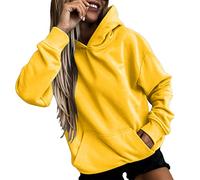 Hoodie Women's Blue Hoodie Women's White Hooded Long Sleeves Hooded Pullover Loose Casual Sweatshirts Classic Plain Sweat Jacket Outdoor Cuddly Streetwear 2024