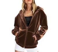 Hoodie Womens, Hoodies for Women UK Zip Up Fleece, Fleece Lined Hoodie Womens Plus Size, Long Jumpers to Wear with Leggings Plus Size, Heated Hoodies for Women, Motorcycle Jacket, M