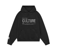 Hoodie Women's Oversize Y2K Retro Style Letter Hot Diamond Print Fashion Street Casual Fashion Hoodie Autumn Winter Sweatshirt with Hood Pullover Sweatshirts Hooded Jacket for Women, black, M