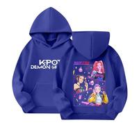 Hoodies for Girls Boys, Huntrix Hip Hop Hoodies, Y2k Pullover Anime Print Sweatshirt Kids