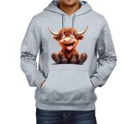 Hoodies for Men Highland Cow Hoodie Cow Sweatshirts for Men Western Cow Print Shirt Country Western Sweatshirt 2024 New