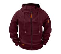 Hoodies For Men Uk Cargo Military Jacket Full Zip Sweatshirt Long Sleeve Casual Plain Hoody Multi Pockets Sport Hooded Sweatshirts Comfortable Holiday Clothing Jumper With Pockets