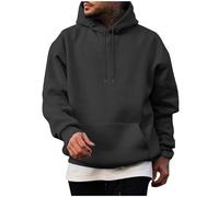 Hoodies for Men Uk Classic Solid Drawstring Long Sleeve Loose Sweatshirt Casual Outdoor Sport Travel Hoody Sweatshirts men hoodie medium summer hoodie men Dark Gray L
