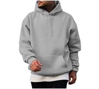 Hoodies for Men Uk Classic Solid Drawstring Long Sleeve Loose Sweatshirt Casual Outdoor Sport Travel Hoody Sweatshirts plus size hoodies hoodie mens Gray M