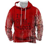 Hoodies For Men Uk - Mens Casual Print Hoodies Sweatshirt Fall Winter Long Sleeve Drawstring Pullover Slim Fit Lightweight Sweatshirt Comfy Warm Sweater Fashion Trend Streetwear Outdoor Sport Top