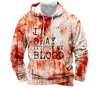 Hoodies For Men Uk - Mens Casual Print Hoodies Sweatshirt Fall Winter Long Sleeve Drawstring Pullover Slim Fit Lightweight Sweatshirt Comfy Warm Sweater Fashion Trend Streetwear Outdoor Sport Top
