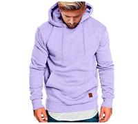 Hoodies for Men UK, Mens Hooded Sweatshirt, Mens Pullover Color Block Sweatshirts Long Sleeve Hoody Drawstring Casual Tops with Pockets Fall Trendy Pullover Outfits