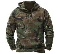 Hoodies For Men UK Men'S Pullover Hooded Sweatshirt With Front Pocket For Comfort And Style Sweatshirt Men Sweatshirts UK Gym Black Oversize Hoodie (Camouflage, XL)
