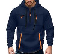 Hoodies for Men Uk Work Jumpers Cargo Military Hooded Sweatshirt Full Zip Fleece Lined Jackets Long Sleeve Patchwork Tactical Pullover Tops Comfortable Winter Gym Sport Outfits Hoody