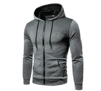 Hoodies for Men with Pockets Full Zip Up Mens Jacket Polka Dot Print Hooded Sweatshirt Casual Autumn Winter Outwear with Drawstring Cardigan Athletic Oversized Hoodie Jackets