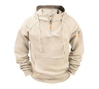 Hoodies for Men,Work Jumpers Mens Fleece Lined Cargo Military Hooded Sweatshirt Patchwork Tactical Pullover Tops Winter Gym Sports Outfits Hoody Essentials Hoodies with Zip Pockets