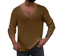 Hoodies for Men Zip Mens Knitted Cardigan Thick Sweater Full Zip Stand Collar Warm Jumper Fleece Lined Winter Coat Big and Tall Ugly Christmas Sweater Men 6Xlt