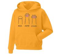 Hoodies for Teens Girls Cute Cat Paw Prints Sweatshirt Women Hoodie Womens Long Sleeve Tops Pullover Casual Fashion Sweater Yellow