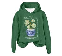 Hoodies For Women 2 Peter 3:18 But Grou In The Grace And Savior Jesus Christ To Him Be Clory Printed Long Sleeve Ladies Hoodie Pullover Fall Hooded Sweatshirts (Green, M) Long Jackets For Women Uk