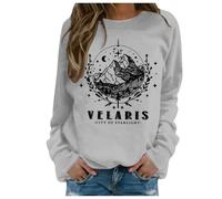 Hoodies for Women Acotar Velaris Sweatshirt City Of Starlight Lightweight Pullover Top Bookish Long Sleeve Clothes