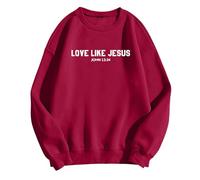 Hoodies for Women Christian Sweatshirt Jesus Loves You Sweatshirt Jesus Is King Hoodie Jesus Faith Shirts Religious God Pullover 2024 Fall