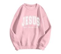 Hoodies for Women Christian Sweatshirt Jesus Loves You Sweatshirt Jesus Is King Hoodie Jesus Faith Shirts Religious God Pullover 2024 Fall