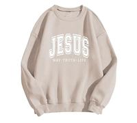 Hoodies for Women Christian Sweatshirt Jesus Loves You Sweatshirt Jesus Is King Hoodie Jesus Faith Shirts Religious God Pullover 2024 Fall