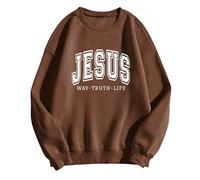 Hoodies for Women Christian Sweatshirt Jesus Loves You Sweatshirt Jesus Is King Hoodie Jesus Faith Shirts Religious God Pullover 2024 Fall