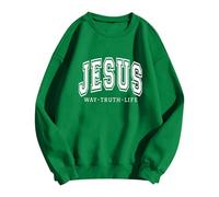 Hoodies for Women Christian Sweatshirt Jesus Loves You Sweatshirt Jesus Is King Hoodie Jesus Faith Shirts Religious God Pullover 2024 Fall