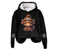 Hoodies for Women Cow Print Sweatshirts Cow Sweatshirts Cow Print Shirt Country Sweatshirt Fleece Hooded Christmas Jumper Pullover Sweatshirt for Women Womens Sweatshirt Jumpers for Women UK