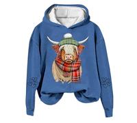 Hoodies for Women Highland Cow Sweatshirts Cow Sweatshirts Cow Print Shirt Country Western Sweatshirt 2024 New