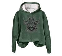 Hoodies for Women Highland Cow Sweatshirts Cow Sweatshirts Cow Print Shirt Country Western Sweatshirt 2024 New