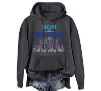 Hoodies For Women Mom Grandma Great I Just Keep Getting Better Pocket Holiday Long Sleeve Ladies Hoodie Pullover Hooded Sweatshirts Winter Comfy Causal Fall (Dark Gray, M) Longline Hoodie For Women