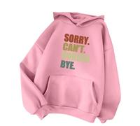 Hoodies for Women Sorry Can't Horses Bye Funny Printed Shirts Long Sleeve Casual Drawstring Hooded Sweatshirts 2024 New