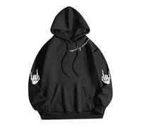 Hoodies For Women Uk Casual Fashion Halloween Printed Long Sleeve Pullover Hooded Sweatshirt Comfy Oversized Hoodie Costume Scary Bloody Wound Injury Horror