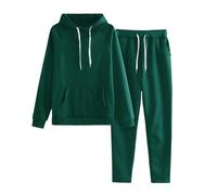 Hoodies for Women UK Cowl Neck Womens Tracksuit Sets Oversized Loose Fit Solid Color Long Sleeve Drawstring Cowl Neck Sweatshirt Top with Pockets co ords Sets for Women UK Gym Shorts