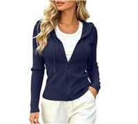 Hoodies for Women Uk Full Zip Up Slim Fitted Sweatshirt UK 6-22 | Elegant Tunic Pullover Lightweight Long Sleeve Jumper Casual Smart Hoody Plain Sweatshirts Soft Comfy Sport Cropped Coat
