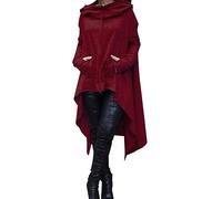 Hoodies For Women Uk Gifts For Her Gothic Hoodie For Fleece Sweatshirts Cozy Jumper Packable Waterproof Jacket Christmas Sweaters Gym T Shirt Ladies Hoodies Size 18-20 Wine