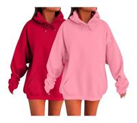 Hoodies For Women Uk Loose Fit Long Sleeve Sweatshirts Soft Comfortable Sport Hooded With Pockets Oversized Drawstring Pullover Tops Classic Solid Sweatshirts Autumn Winter Hoodies Green