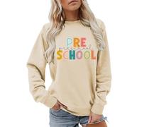 Hoodies for Women Uk Oversized Ladies Sweatshirt Uk Women's Shirt Teacher Clothing Pattern Hoodless Sweatshirt Lightweight Longline Hoodies Women Ladies for Oversized Hoodie Thin Sweatshirts Hot Pink