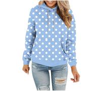 Hoodies for Women UK Print Round Neck Sweatshirt Comfortable Spring fall School Season Hoodies Women's Hoodies Sweatshirts Warm Comfortable Ladies Basic Long Sleeve Tops Pullover Casual Fashion S-3XL