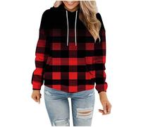 Hoodies for Women UK Print Round Neck Sweatshirt Comfortable Spring fall School Season Hoodies Women's Hoodies Sweatshirts Warm Comfortable Ladies Basic Long Sleeve Tops Pullover Casual Fashion S-3XL