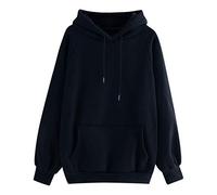 Hoodies For Women Uk, Women’S Long Sleeves Sweater, Classic Regular Fit Hooded Tops, Pure Color Hoodies With Pockets Baggy Hooded Coats Casual Long Sleeve Blouse Outerwear Comfy Fall Clothes