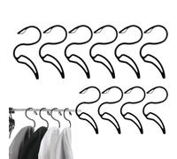 Hoodies Hangers | 10 Pieces S-Shaped Storage Hangers | Space Saving Hook Organization for Jeans Hats Scarves Sweatshirts Jackets Bags