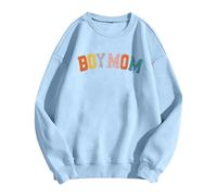 Hoodies Jumpers for Women UK Oversized Boy Mom Sweatshirt Women Mama Sweatshirt Mom Life Pullover Gift For Mom Hoodie Mom Mode Crew Neck Pullover