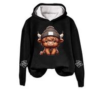 Hoodies Jumpers for Women UK Oversized Hoodies for Women Highland Cow Sweatshirt Hoodie Cowgirl Shirt Funny Graphic Shirt Cute Shirt for Women