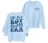 Hoodies Jumpers for Women UK Oversized Mama Sweatshirt In My Boy Mom Era Casual Mom Life Jumpers Long Sleeve Pullovers Tops