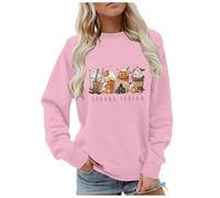 Hoodies Jumpers for Women UK Spooky Season Sweatshirt, Fall Coffee Shirt, Pumpkin Spice Sweater Halloween Latte Shirt Women Crewneck Pullover Tops