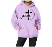 Hoodies Jumpers for Women UK The Way The Truth The Life Christian Hoodies for Women Sweatshirts Religious Saying Inspirational Long Sleeve Pullover