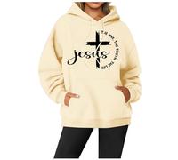 Hoodies Jumpers for Women UK The Way The Truth The Life Christian Hoodies for Women Sweatshirts Religious Saying Inspirational Long Sleeve Pullover