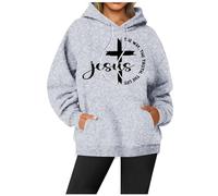 Hoodies Jumpers for Women UK The Way The Truth The Life Christian Hoodies for Women Sweatshirts Religious Saying Inspirational Long Sleeve Pullover